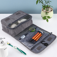 Trousse de Toilette de Voyage Imperméable en Polyester Grande Capacité Multifonctionnelle pour Organisateur Pochette Suspendue Portable Affaires