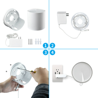 BANGCHEER Dudukan & Penyangga Dinding Plastik Putih Tahan Lama untuk Router WiFi Rumah TP-Link Deco X20/X60, 1 Buah