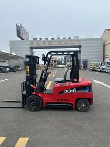 จัดส่งฟรีรถยกไฟฟ้า3ตันรถยกไฟฟ้าลิเธียมใช้งานก่อสร้างแบตเตอรี่ - Product Image 4