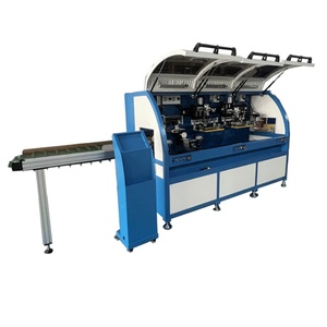 Automatic UVLED Screen <b>Printer</b> Tube <b>Printer</b> 5 Station Monochrome Glass <b>Cups</b> Bottles Used Condition Treatment PLC <b>Printer</b> Automat - Product Image 5
