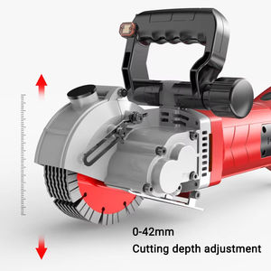 Máy cắt tường bê tông ướt điện GLGW bán chạy, 220V, cấp công nghiệp, tự làm, cầm tay, dụng cụ tạo rãnh, hộp đựng, đường kính 0-42mm, đầu tròn - Product Image 4