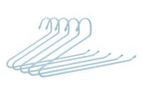 Vente en gros cintre pour jeans en métal personnalisé cintre pour pantalon cintre pour vêtements à bout ouvert enveloppé de corde cintres pour gain de place