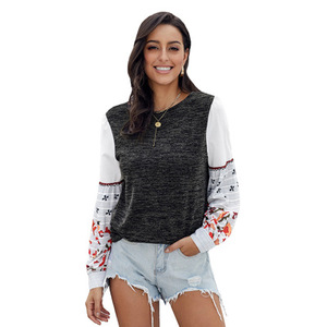 Las mujeres <span class=keywords><strong>bordado</strong></span> Floral linterna de manga larga <span class=keywords><strong>jersey</strong></span> de cuello suéter de punto - Product Image 4