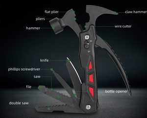 Cadeaux très vendus pour grand-père pour Noël, outils de survie tout-en-un, <span class=keywords><strong>marteau</strong></span> multi-outils, sauvetage en plein air, camping, <span class=keywords><strong>marteau</strong></span> multi-outils - Product Image 4