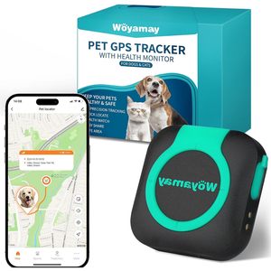 Traceur GPS pour animaux de compagnie Woyamay avec moniteur de santé pour chiens et chats, mini traceur étanche - Product Image 1