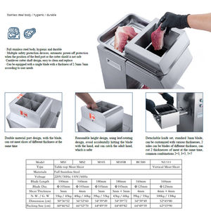 เครื่องตัดเนื้อสดเชิงพาณิชย์/เครื่องตัด-สแตนเลสเกรดอาหาร อัตโนมัติ 900 วัตต์ - Product Image 5