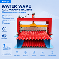 Machine automatique de formage de rouleaux de tôles ondulées pour toitures, machine de fabrication de panneaux de toiture métalliques à ondulation d'eau