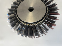 Roue à lamelles en sisal industrielle pour le ponçage et le polissage des surfaces en bois