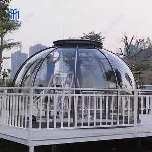 Kit di veranda a cupola geodetica per casa in vetro in alluminio personalizzabile di lusso 5.5M con Design impermeabile insonorizzato - Product Image 6