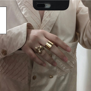 Hiphop Trendy <strong>Resizable</strong> Gold and Silver <strong>Rings</strong> for Women and Girls - Product Image 3
