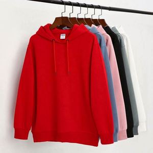 Sweat-shirt unisexe épais anti-boulochage surdimensionné uni avec logo personnalisé à capuche pour homme pour l'hiver – Vente en gros - Product Image 6