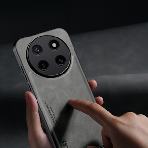 Funda Magnética de Alta Calidad para Coche, Diseño de Lujo, Textura Mate Agradable al Tacto, Funda Trasera de Cuero Resistente a Golpes para Honor 600 Pro <span class=keywords><strong>5G</strong></span> - Product Image 4