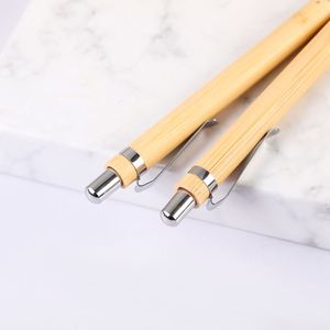 Bolígrafo Ecológico de Bambú Personalizado 2025, Bolígrafo de Oficina Promocional Grabable con Láser, Bolígrafo de Madera de 0.5 mm con Logotipo Grabado - Product Image 4