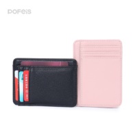 Dompet Kartu Kredit Kulit Vegan Lembut Anti-RFID 2025