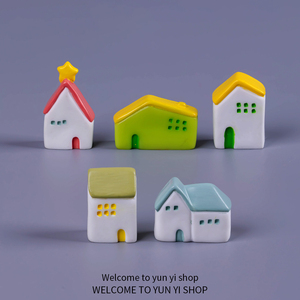 Miniature de maison de <span class=keywords><strong>conte</strong></span> de fées en résine, artisanat fait main pour scène de diorama moussé, décoration intérieure - Product Image 3