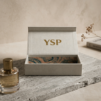 Caja Rígida Premium con Tapa Magnética, Impresión en Contraste en el Interior, Embalaje de Cartón con Sensación Texturizada para Kits de Belleza y Fragancias para el Hogar