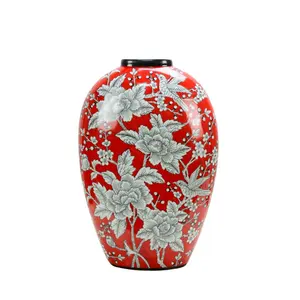 Çin toptan modern ev eşyaları dekoratif porselen seramik çiçek vazo ev dekor için