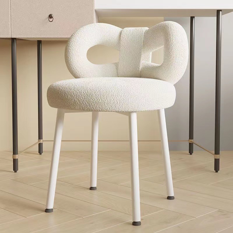 Дизайнерские металлические стулья для отдыха INS с бантом, скандинавский стул для гостиной