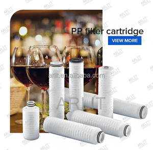 Cartouche filtrante plissée en PP <span class=keywords><strong>ARLIT</strong></span> de 10 pouces x 69 mm, 0,1 micron, élément filtrant plat 226 pour l'industrie chimique - Product Image 3