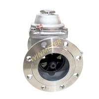 Vente Flash Compteur d'eau Woltman à bride DN300 en acier inoxydable 316 IP68 sans fil NB-IoT international pour processus industriels