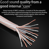 Câble coaxial haute fidélité pour enceintes avec blindage tressé pour moniteurs et microphones, câble RCA pour enceintes pour le bricolage
