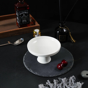 Plato de Postre de Cerámica China, Color Sólido, Elegante, Bandeja para Servir Café y Té en Hoteles - Product Image 3