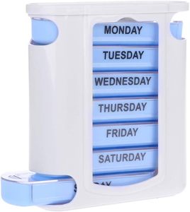 Boîte à pilules hebdomadaire 7 jours, distributeur de médicaments, organisateur de comprimés pour la semaine - Product Image 1