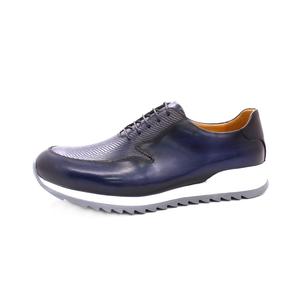 Vendita calda <span class=keywords><strong>scarpe</strong></span> sportive Casual in pelle da <span class=keywords><strong>uomo</strong></span> Sneaker fatta a mano di alta qualità altre <span class=keywords><strong>scarpe</strong></span> alla moda stile walking blu cina all'ingrosso - Product Image 2