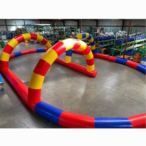 สนาม<span class=keywords><strong>รถ</strong></span>บั๊มพ์เป่าลมขนาดใหญ่ 33x26 ฟุต สำหรับเด็ก ใช้ได้ทั้งภายนอกและภายในอาคาร สนามแข่ง<span class=keywords><strong>รถ</strong></span>โกคาร์ทเป่าลมสำหรับเช่ารถบั๊มพ์ - Product Image 3