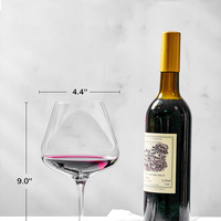 Vente chaude Creative Fête De Mariage Whisky Cristal Minimaliste Clair Cadeau Soufflé À La Main Tasse En Verre Gobelet À Vin