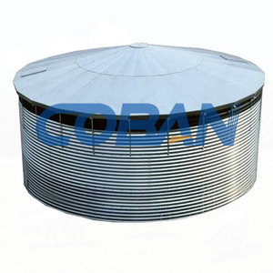 Tanque de Agua Cilíndrico Modular Personalizado de 10-300m3, Tanque de Agua Corrugado de Acero Galvanizado para Almacenamiento de Agua en Granjas de Riego - Product Image 1
