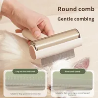 Nouveau peigne trois-en-un pour animaux de compagnie moderne écologique épilateur à dents fines peigne à aiguille brosse à cheveux pour chien enlevant les poils lâches