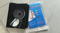 Moustiquaire de fenêtre amovible DIY invisible en maille polyester, auto-adhésive, pour usage domestique