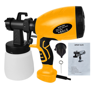 Pistola de pulverización de pintura eléctrica, 500w, 800ml, HVLP, máquina de pulverización de pintura al óleo con certificación CE - Product Image 1
