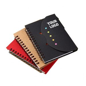 Bloc-notes multifonctionnel personnalisé avec logo, bloc-notes promotionnel d'entreprise en papier kraft, carnet à spirale - Product Image 1