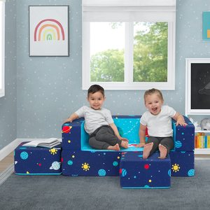 Canapé modulaire en mousse Kingworth, fauteuil-lit de <span class=keywords><strong>luxe</strong></span> personnalisable avec <span class=keywords><strong>2</strong></span> ottomanes - Product Image 6