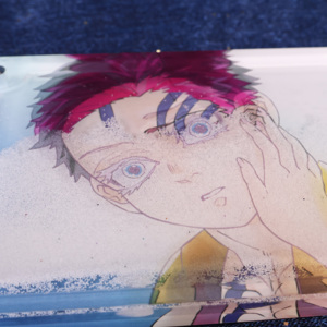 Porte-clés en acrylique personnalisé, créatif, écologique, léger, motif dessin animé, effet sable mouvant - Product Image 4
