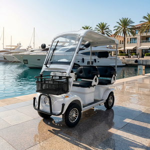 Nuevo Carro de Golf Eléctrico de 3-4 Asientos, Doble Fila, 60V, Vehículo de Recreo con Suspensión Hidráulica, Baja Velocidad, para Resort y Parque - Product Image 1