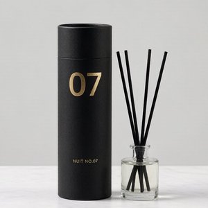 Boîte ronde en carton rigide gaufré sur mesure pour diffuseur de parfum, emballage d'huiles essentielles, prix de gros - Product Image 1