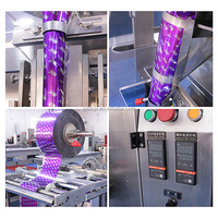 Bevroren Frieten Roll Film Verticale Flow Type Kleine Auto Wegen Zakje Vullen Verpakking Pinda Machine Voor Kristalsuiker