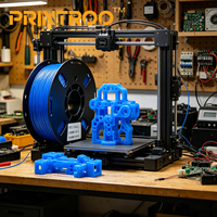 Filament PETG PRINTROO 1,75 mm 1 kg, flux fluide, haute résistance aux chocs, finition mate, masque les lignes, excellente adhérence, haute vitesse FDM pour impression 3D