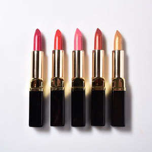 <span class=keywords><strong>Rouge</strong></span> <span class=keywords><strong>à</strong></span> <span class=keywords><strong>lèvres</strong></span> pour femmes, minéral, imperméable, brillant, métallique, tube carré noir, OEM, étiquette privée - Product Image 1