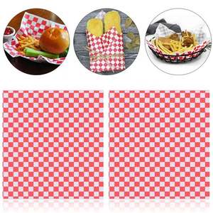 Hojas de Papel Encerado a Cuadros Rojos Biodegradables Personalizadas para Empaque - Product Image 4