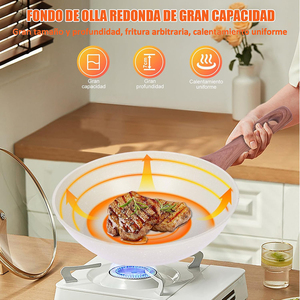 Batterie de cuisine en aluminium forgé avec poignée en bakélite et revêtement marbré antiadhésif – Offre Spéciale - Product Image 3
