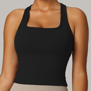 Naked Thin Strap <b>Padded</b> Breathable Front Logo Fitness Workout Sports Bra I-shaped Motion Vest for <b>Running</b> and Fitness Sets - Product Image 2