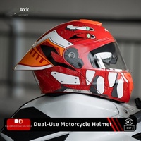 Super Septembre Predator Nouveau Casque Moto Modulaire Relevable Double Visière Certifié DOT/3C Coque ABS Prêt à l'emploi