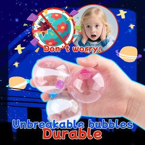 Kit de ballons magiques spatiaux DIY, ballons décorés d'autocollants, jouet pour enfants, ballons collants DIY, pompe à air pour fusée avec monstre de ballon - Product Image 5