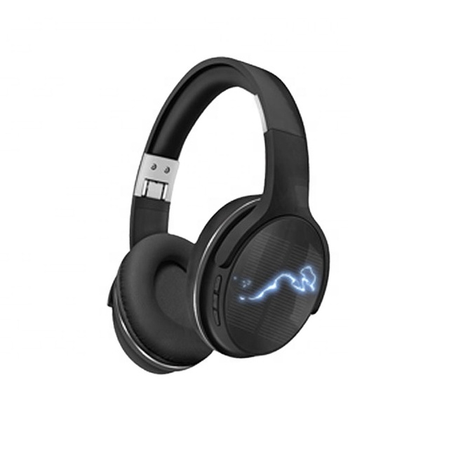 Ah-19S On-Ear Over-Ear Solar for Bluetooh Headphones Clear Sound Deep Bass Stereo Active Noise Cancelling Over-Ear Headphone
