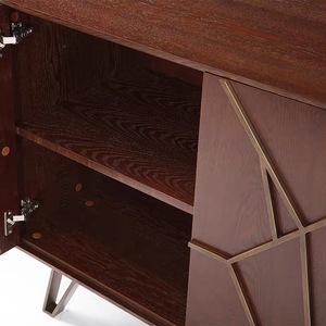 Mueble Buffet de Comedor, Mueble Auxiliar de Madera de Lujo para Sala de Estar, Moderno, Ajustable en Altura - Product Image 2
