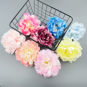 Tête de fleur de pivoine française 16 cm en soie, fleur artificielle, décoration de mariage, accessoires de décoration intérieure - Product Image 2